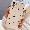 Black Heart Silicone Phone Case for IPhone 14 15 16 Plus for IPhone 13 14 15 12 11 16 Pro Max 12 Mini XS Max TPU Protect Cover