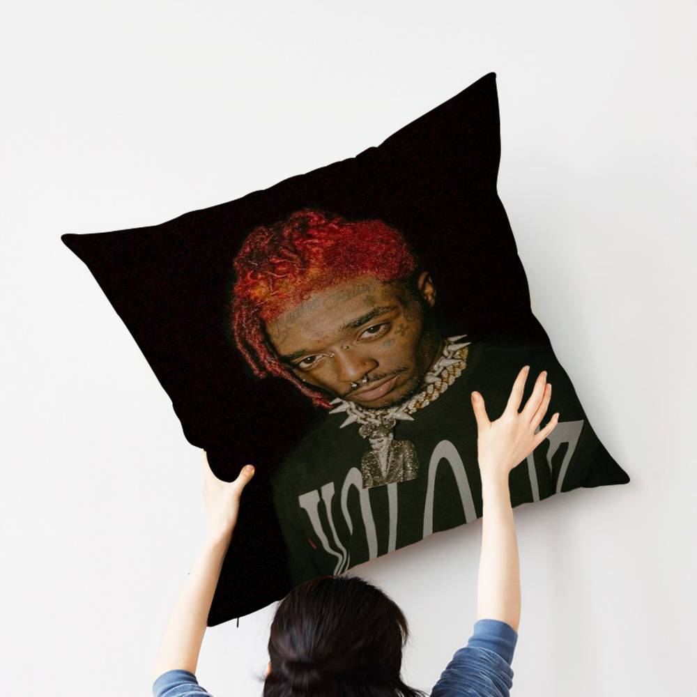 Hip Hop Rapper L-Lil-Uzi-V-Verts Personalized Picture Text Home Decorative Pillows Household Gifts 45x45cm