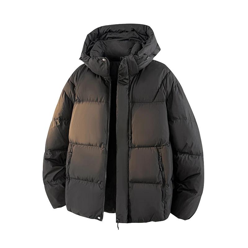 Winter Men Trendy Hooded Parkas Thick Warm Coat Men Cotton Padded Jacket Hong Kong Style Parka Women Streetwear Outerwear