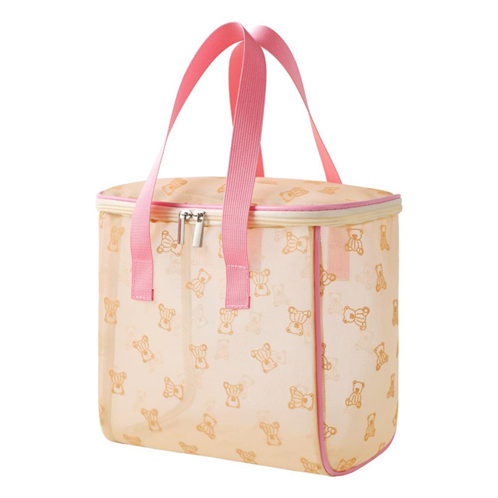 Large Capacity Mesh Cosmetic Bags INS Toiletries Storage Pouch Simple Visible Wash Handbag  Camping