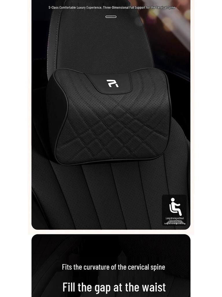 Feifan Car Memory Foam Lumbar Cushion & Neck Support Headrest: Comfort-Enhancing Seat Accessory