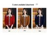 Women's Lapel Wool Sweater - Red, Warm, Stylish, Loose Fit for Middle-Aged & Elderly (Autumn/Winter Collection)