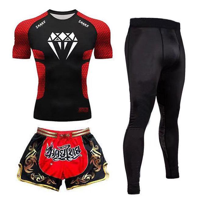 

Быстросохнущий тренировочный костюм для ММА и бокса: Комплект из 3 предметов Venom для бега и боя M