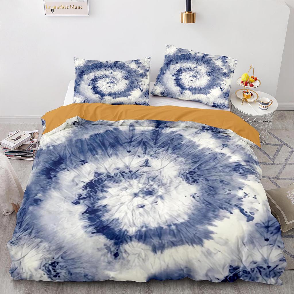 Digital Printing Three-Piece Rainbow Spiral Quilt Cover Size Quilt Cover 3D