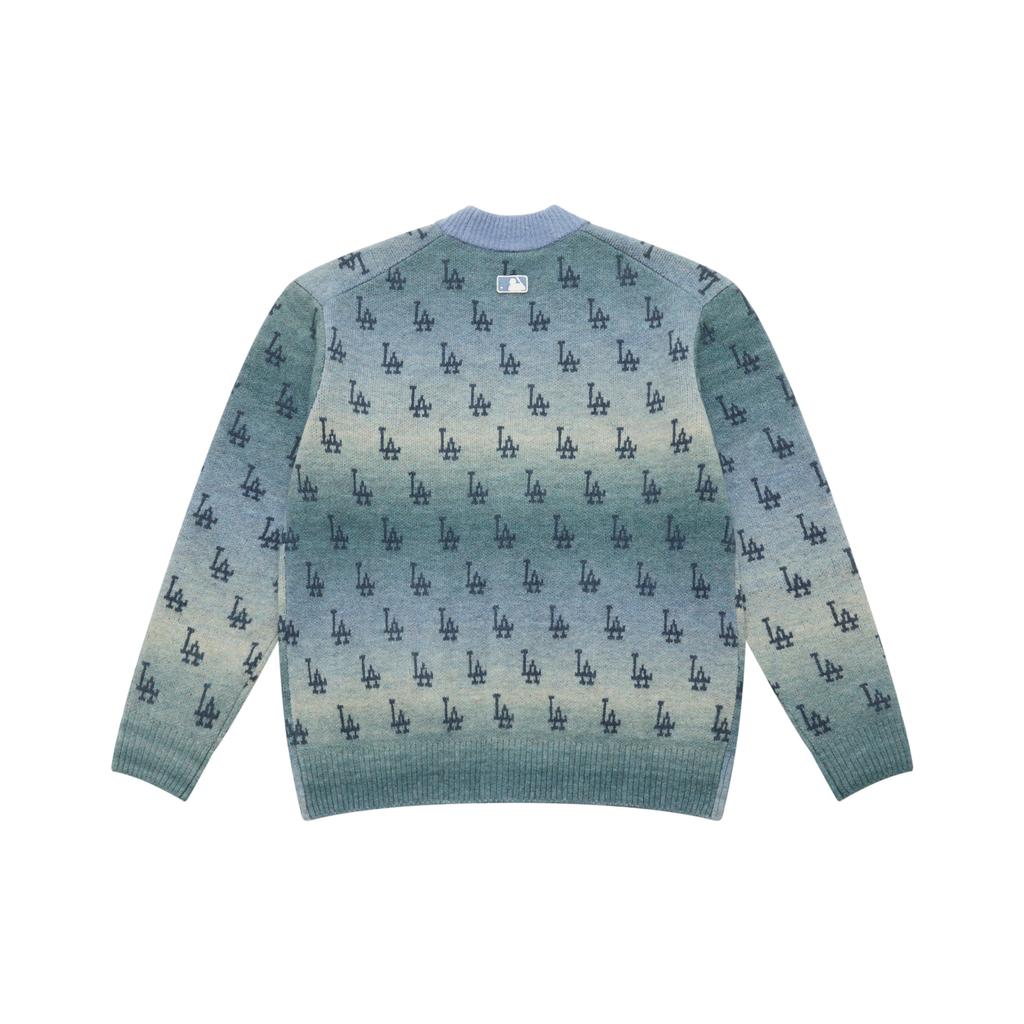 New MLB MONOGRAM Collection Los Angeles Dodgers 25FW Knitwear Unisex Light Blue 3AKCM0354-07BLL