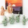 NEW Scarf Ski Snowman Silicone Candle Mold 3D Santa Claus Plaster Soap Making Christmas Party Cake Decor Ornament Gifts 1pcs