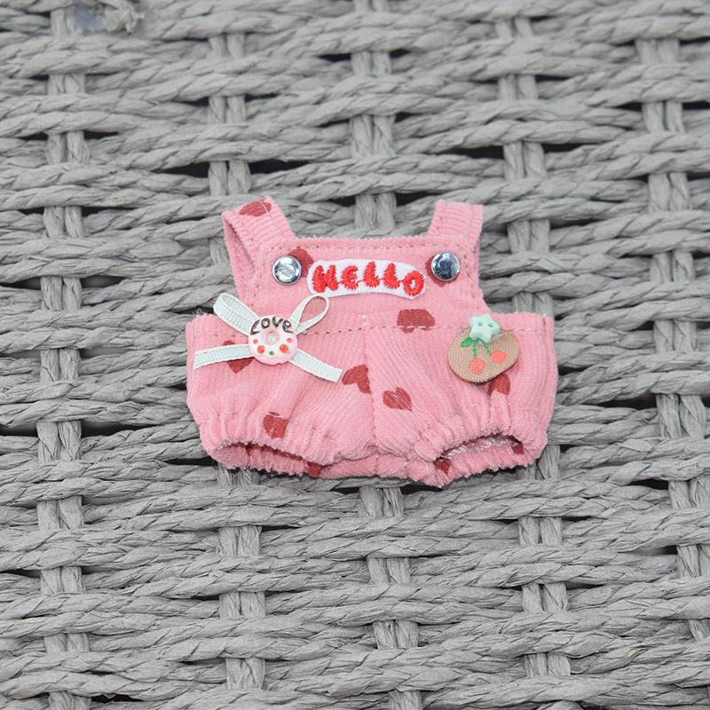 Labubu Doll 4th Gen 10cm Pendant Overalls - Cotton Dress-up Clothes 4th Gen Labubu Doll