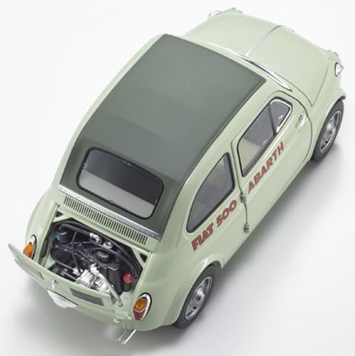 Kyosho Original 1/18 Scale Fiat Nuova 500 Elaborazione Abarth Record (Green Clear) Finished Product KS08966ALG