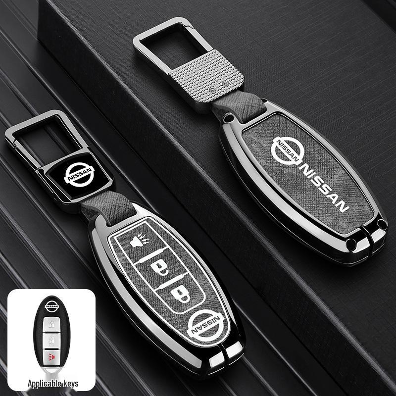 Nissan Key Case: Metal Cover for Sylphy, Terra, Tiida, Qashqai, Murano, Kicks