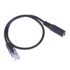 30cm 3.5mm Smartphone Headset to 4P4C RJ9 Telephone Converter Adapter Cable