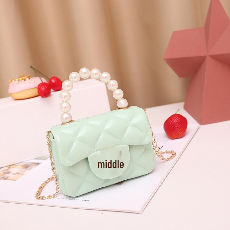2023 Pearl Chain Jelly Handbag - Fashionable Ladies' Small Bag