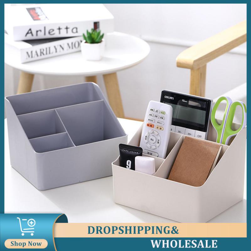 

Storage Box Creative Plastic 5 Grid/3 Grid Home Cosmetics Storage Box Cosmetics Storage Large Makeup Organizer Box