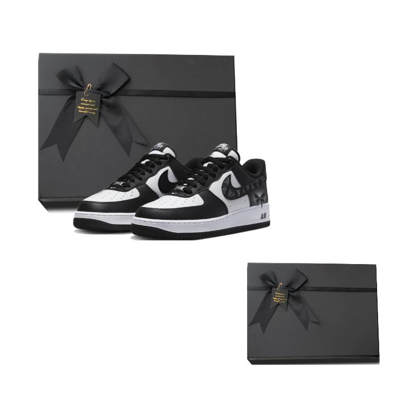 Nike Air Force 1 Moonlight Butterfly Shadow Rezistente la Alunecare Rezistente la Abraziune Pantofi de Skateboard cu Top Jos Unisex DV0788-001(Team384-BOX)