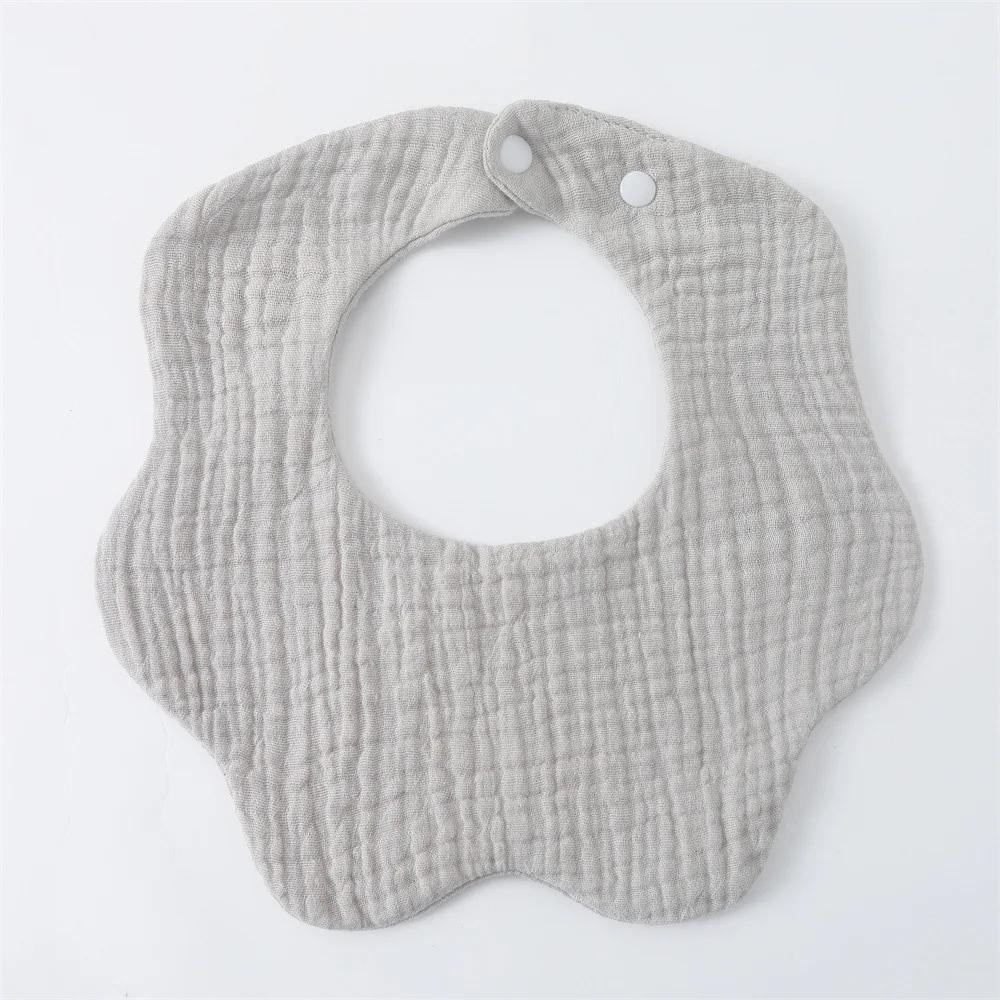 6 Lagen Baumwolle Baby Lätzchen Mullblume Baby Fütterungslätzchen Verdicktes Säugling Speicheltuch Weiches Spucktuch für Neugeborene Kinder Lätzchen