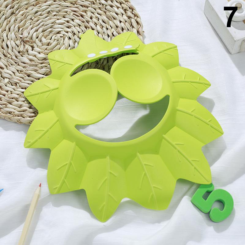 Căciulă de șampon pentru bebeluși cu desene animate, reglabilă, impermeabilă, cu protecție împotriva stropilor, vizieră de baie, pălărie, durabilă, protecție pentru spălarea părului bebelușului la duș