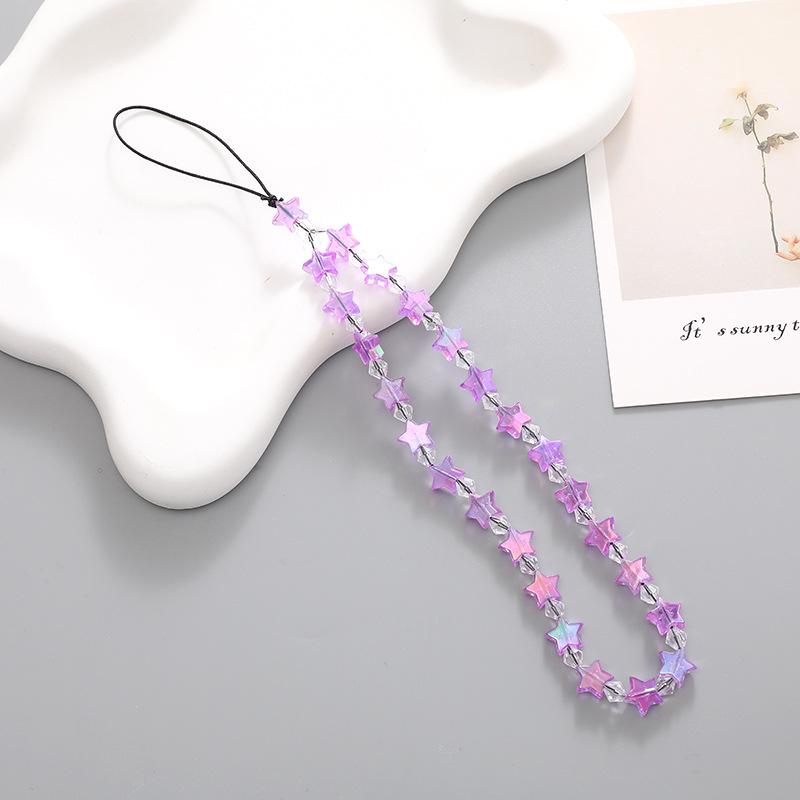 Mermaid Star Beaded Phone Lanyard Case Charm - Anti-Drop & Anti-Lost for Women