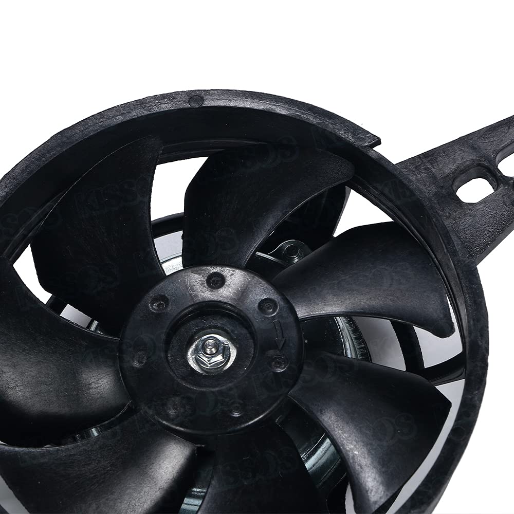 Motorcycle Cooling Fan Radiator Fan Motor for Enduro, Off-Road, and Electric Motorcycles, 12V, Universal Fit