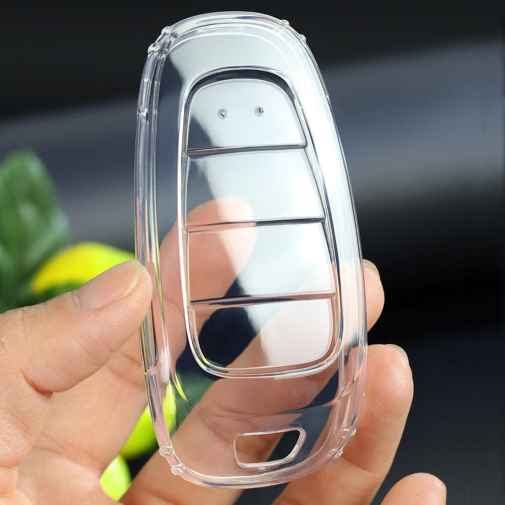 Transparent TPU Remote Key Case Cover For Hyundai Tucson 2023 Santa Fe 4 NEXO NX4 Atos Prime Solaris 2021 Holder Car Accessories