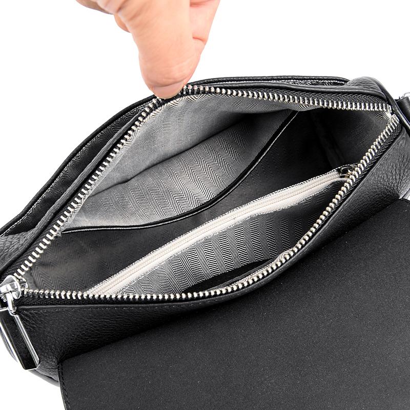 Genuine cowhide crossbody bag for women monochromatic shoulder bag luxury feminine Messenger Tote