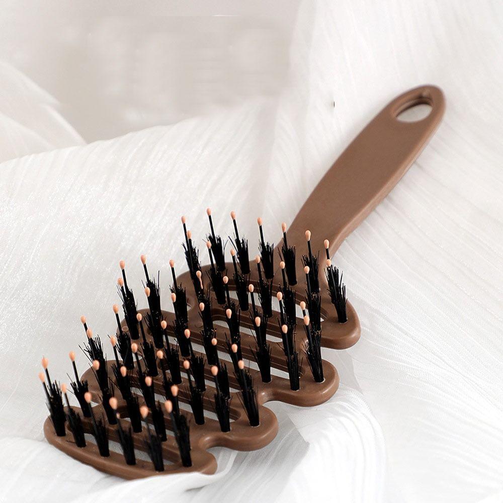 Shaping Defining Scalp Massage Comb Hollow Curl Define Styling Brush Hair Comb  Hairdressing Tool