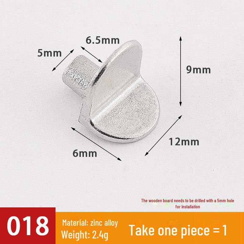 Transparent Movable Wardrobe Panel Bracket for Glass or Wooden Partition