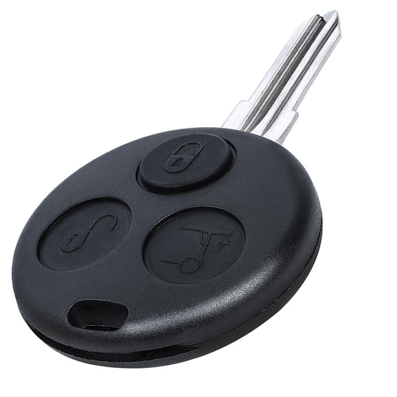 KEYECU with 2 Infrared Lights 433Mhz Remote Key & Shell AEC Chip for Mercedes Benz Smart Fortwo Forfour Roadster City Passion