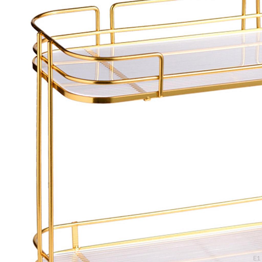 2 Tier Countertop Counter Tray Storage Plates Specialty Multipurpose Makeup Organizer