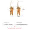 1 Pair of Women's Earrings Alloy Insect-shape Long Earrings