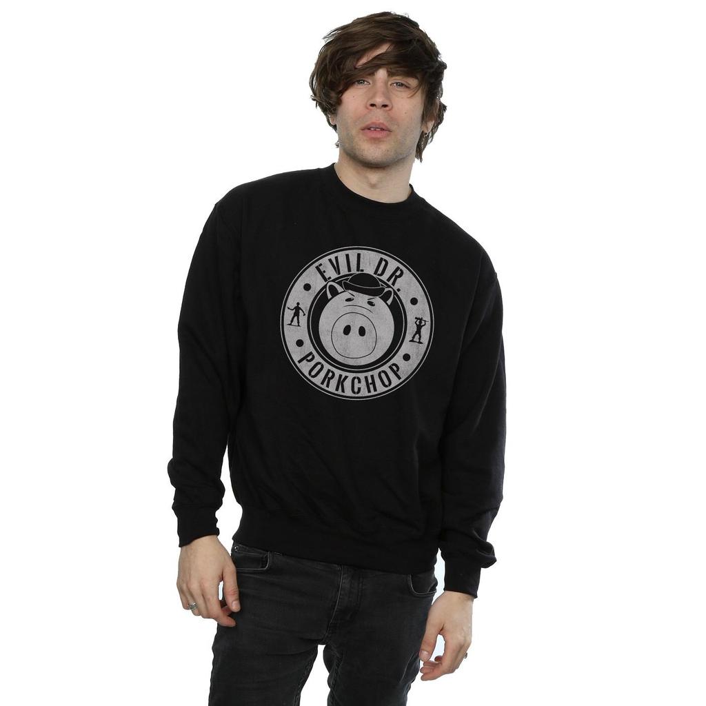 Disney Mens Toy Story Evil Dr Pork Chop Sweatshirt