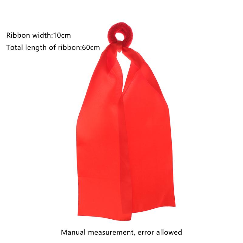 

Children S Red Wrist Ribbon Team Sports Pompom Cheerleading Big Match Pom Club Dance Props Elastic Bracelet With Elastic Rope