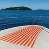 Bold Orange & Pink Stripes Quick Drying Bath Towel Microfiber Beach Towel Light Weight Swimming Camping Yoga Beach Out