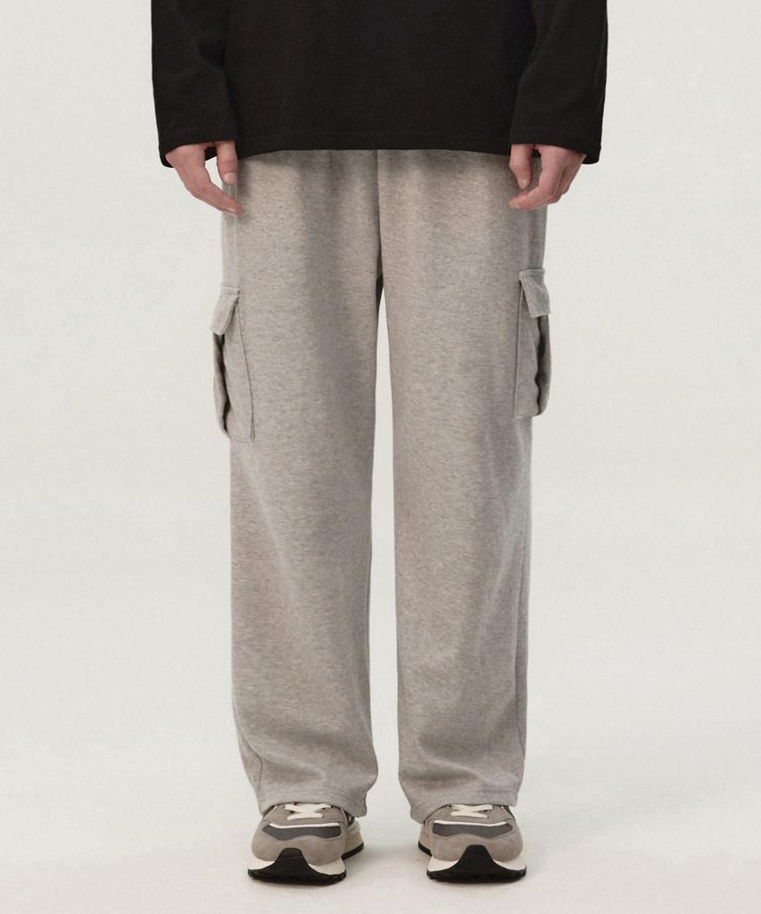 TOPBOY [2Pack Non-Fleece Or Fleece] Cargo Straight Sweatpants 2 Colors (Type A)