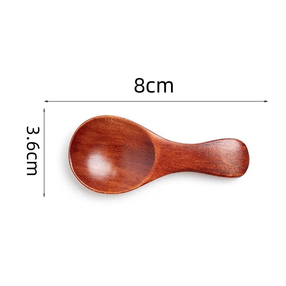30pcs Small Wooden Spoons Mini Teaspoons for Spice Honey