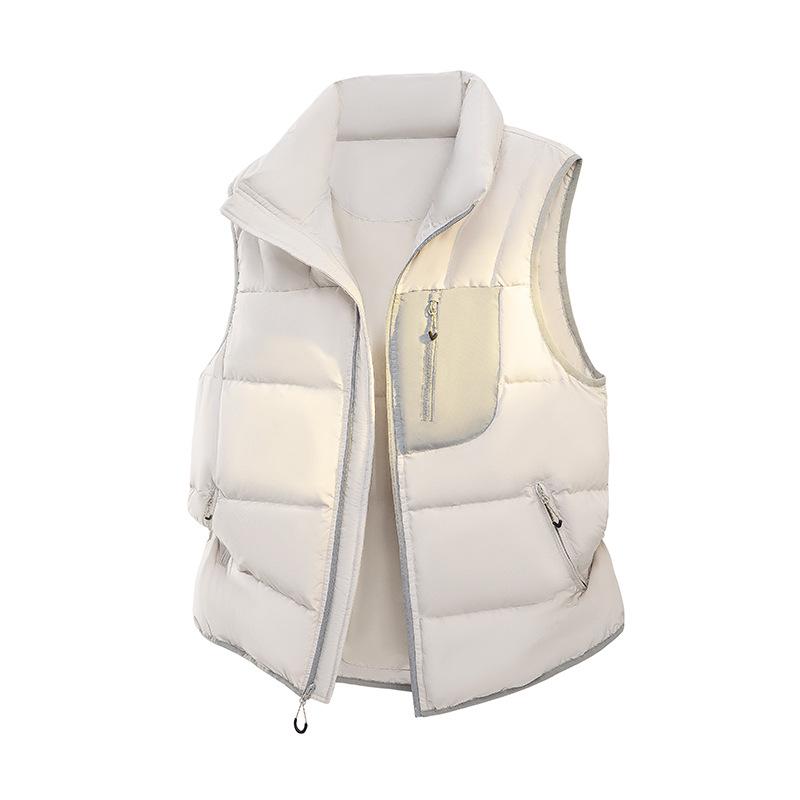 

2025 Winter Warm Thick Down Vest - Lapel, Loose Casual, Versatile Outerwear L