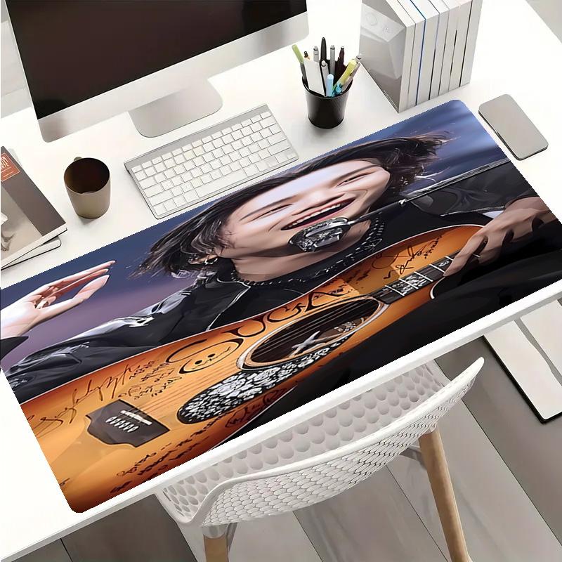 Jin singer2 Mouse Pad - Non-Slip Rubber Base, Smooth Surface for Work,Gaming,Office,And Home Use, Desk Mouse Pad