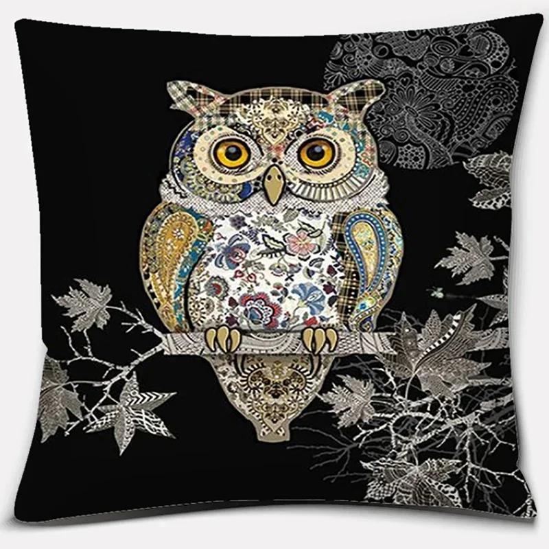 Animal Elephant Collection Home Decor Poszewka na poduszkę Kwadratowa poszewka na poduszkę Wystrój domowego biura