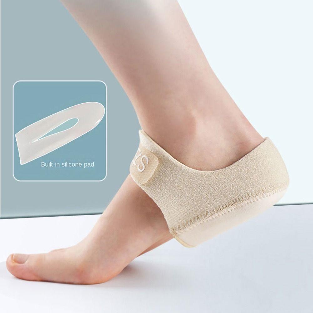 1PAIR Breathable S/L Gel Heel Cushion Reduces Pressure Relieves Pain Heel Socks Anti-Crack Heel Protector Unisex