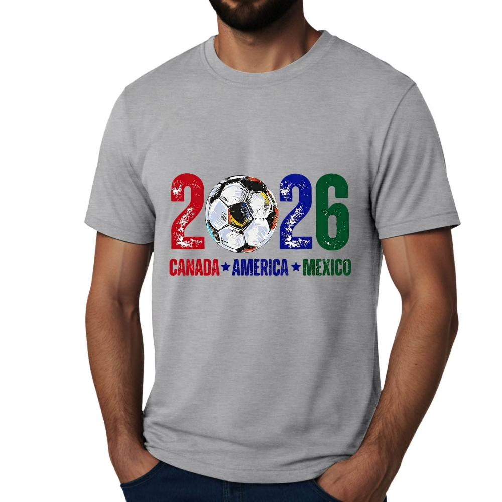 2026 North America Soccer TShirt Soccer Part Supplies Clothing Men Women Fashion Crewneck Cotton Tee Tops Patriotic Gift Shirt S