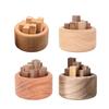 Yangyizhi Holz-Ätherisch-Öl-Diffusor, Buchenholz Aromatherapie Kleiner Runder Diffusor für Zuhause Büros Autos Yogaräume