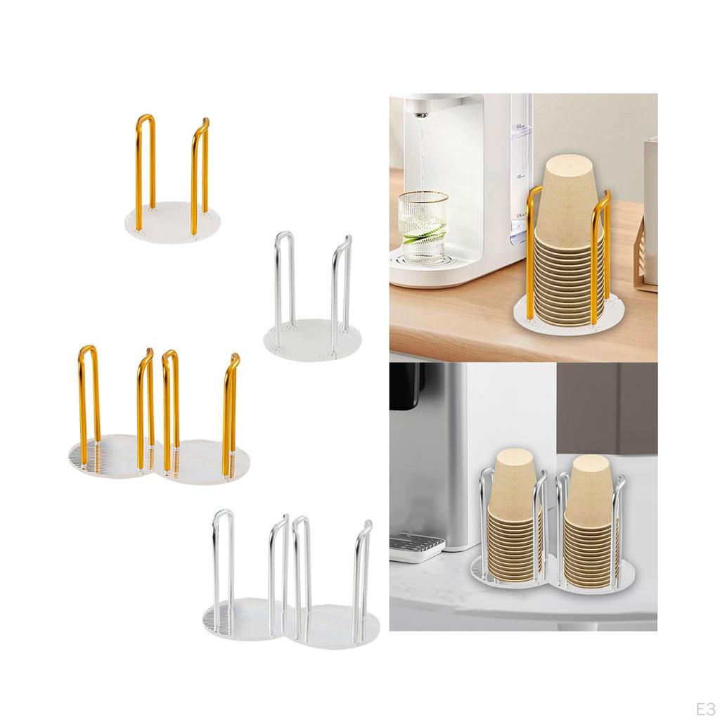 Cup and Lid Holder Paper Stand Storage Rack Organizer Dispenser for