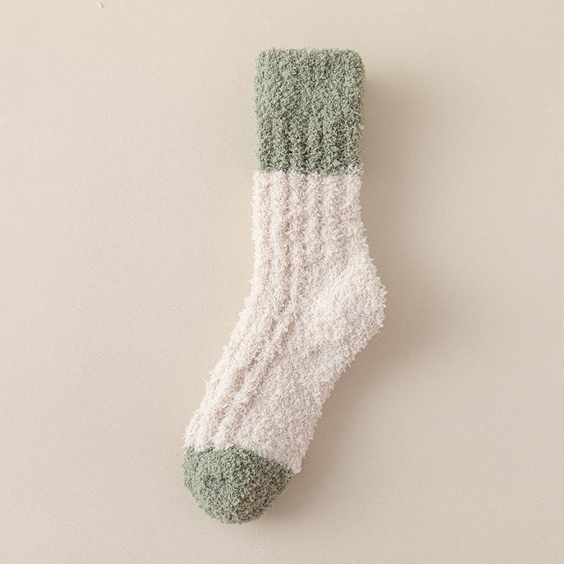 Men's Fleece-Lined Winter Home Socks - Thick Cozy Floor and Sleep Socks