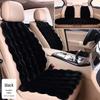 Plush Faux Rabbit Fur Car Seat Cushion: Luxurious Lumbar Support for Autumn and Winter Comfort
