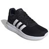 Adidas LITE RACER 4.0 Slip Resistant Abrasion Resistant Low Top Running Shoes Men's Black White Sneakers IE6133
