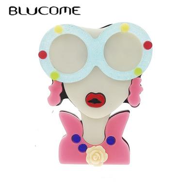 Bucome creativo divertido dibujo animado broche para niña nueva moda Pin bolsa colgante accesorios para bolso