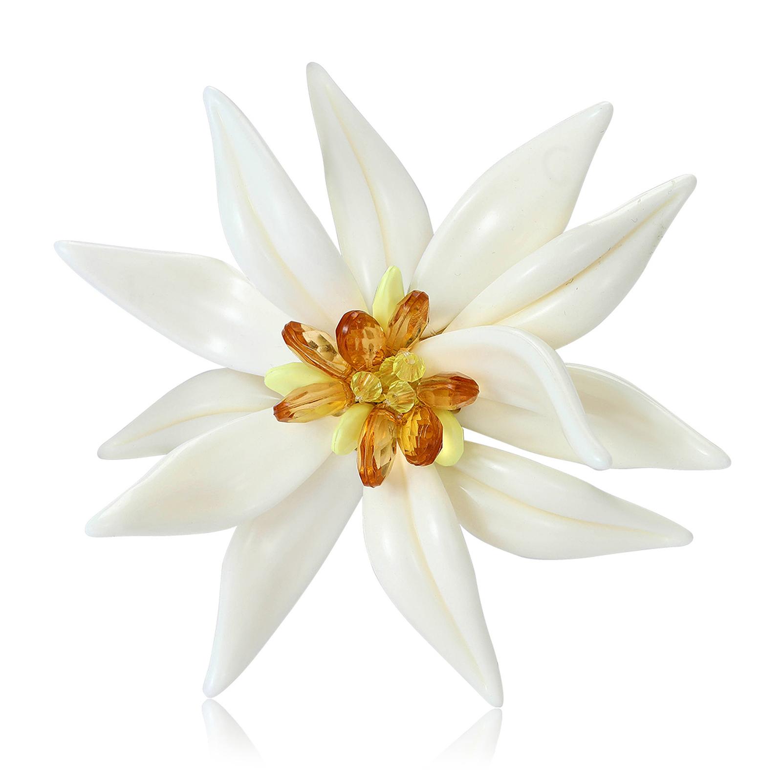 

Simple Korean Style Enamel Edelweiss Brooch Lightweight Design Portable Ideal Gift For Women Birthdays Holidays 1