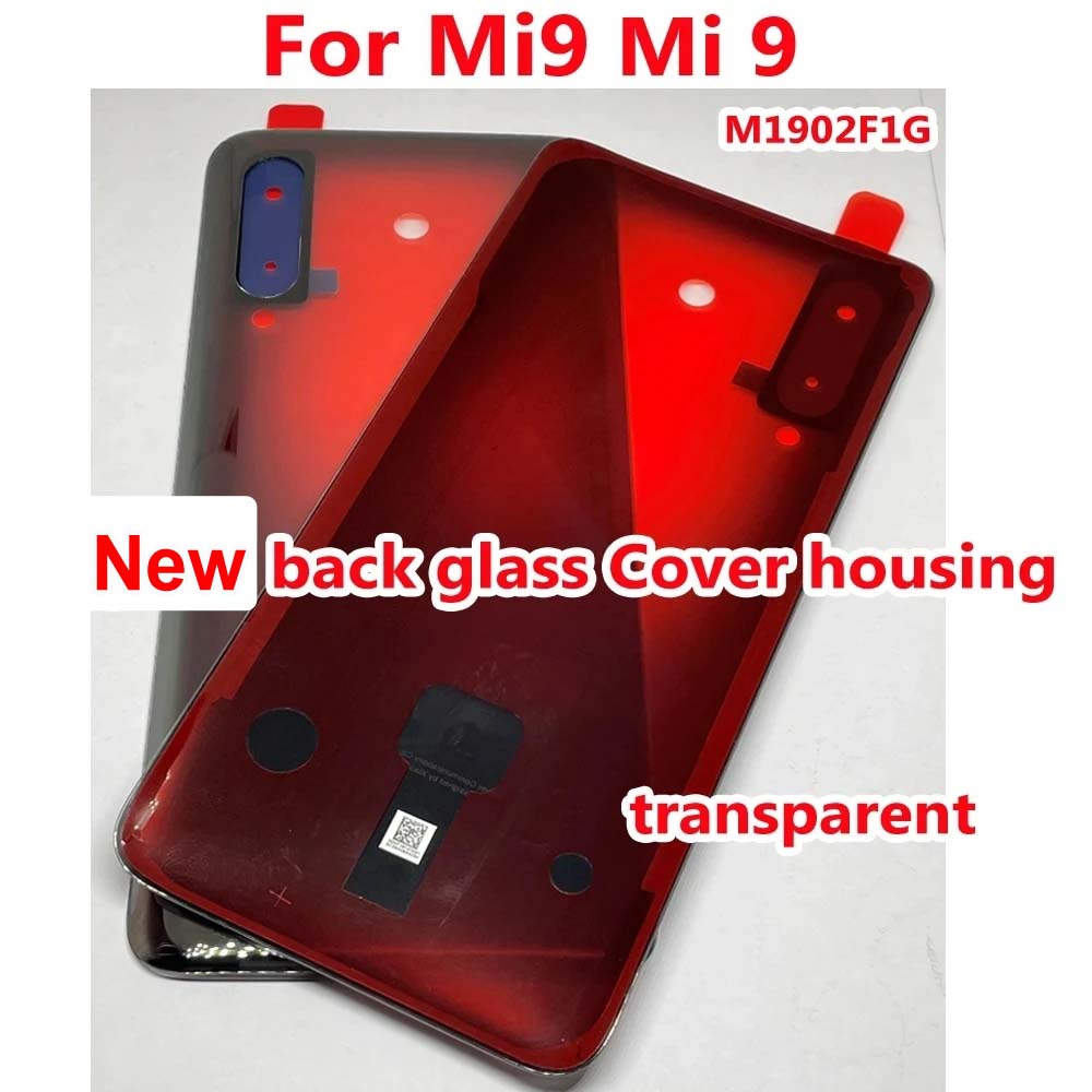 Best For Mi9SE Mi9 Mi8 Glass Back Battery Cover Housing Door Rear Case For Xiaomi 8 9 Mi9 SE Mi 9SE M9SE Phone Lid with Adhesive