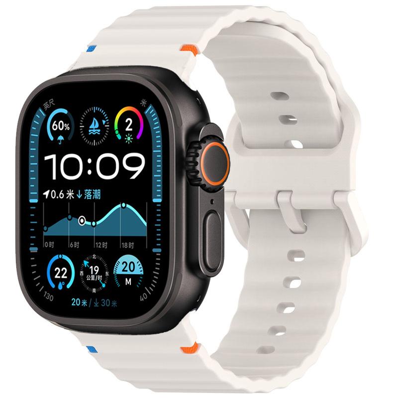 Silicone strap For Apple watch Band 44mm 40mm 49mm 46mm 45mm 42mm Sport Correas Bracelets iWatch series 11 10 9 8 7 SE ultra2 3
