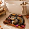 Skin-Friendly Halloween Floor Mat Faux Cashmere Entryway Rug Creative Dirt Trapping Mat  Indoor