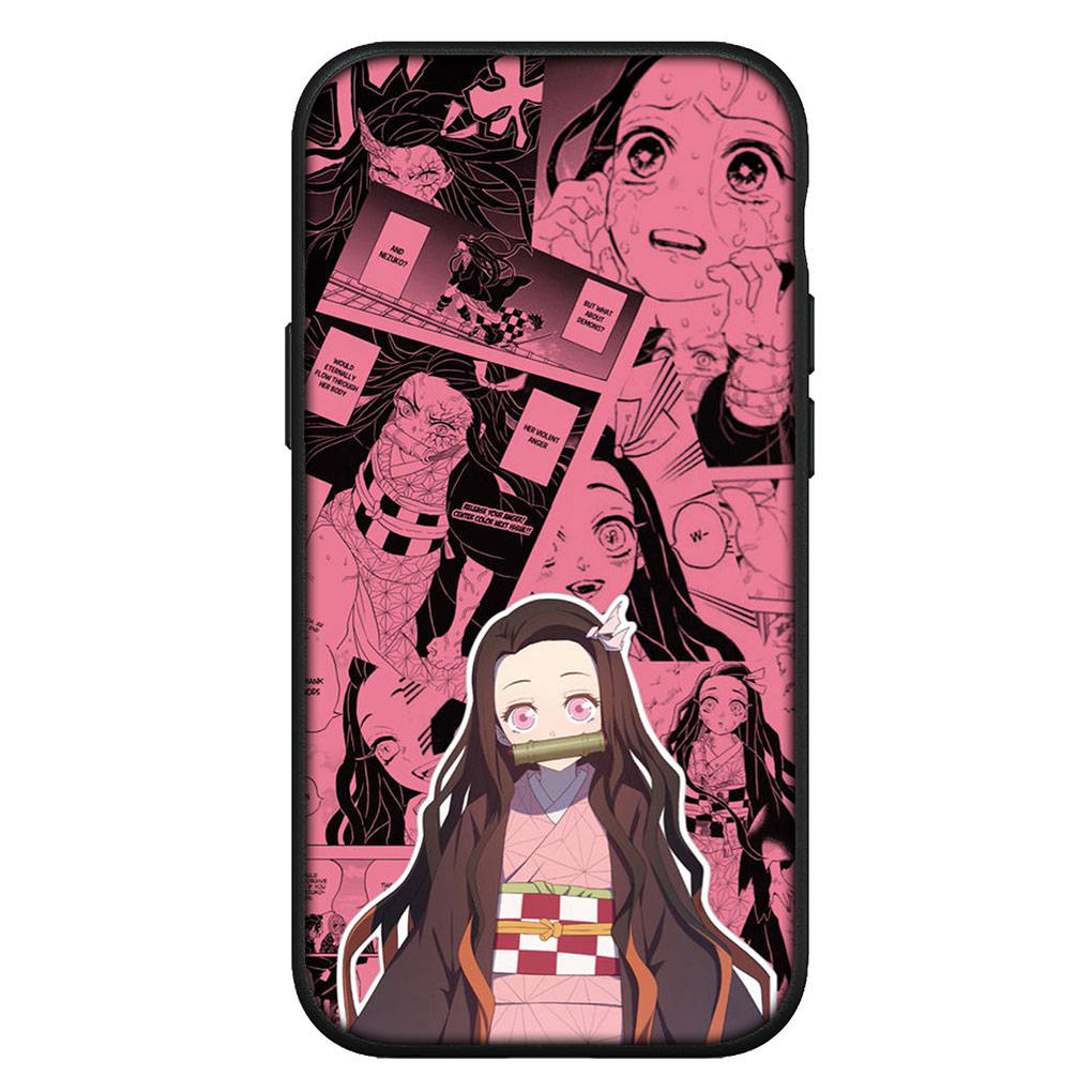 For Samsung Galaxy S24 S23 iPhone 16 15 14 Xiaomi Redmi Note 13 12 11 Plus 9 Pro Max X XR Phone Case Agatsuma Zenitsu Demon Slayer Nezuko OPPO Huawei