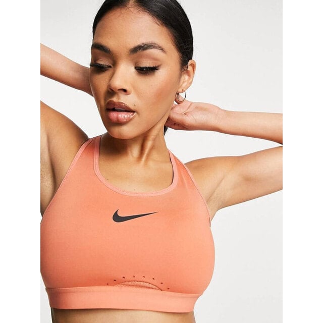 

Розовый спортивный бюстгальтер с высокой поддержкой Nike Training Swoosh Dri-FIT
